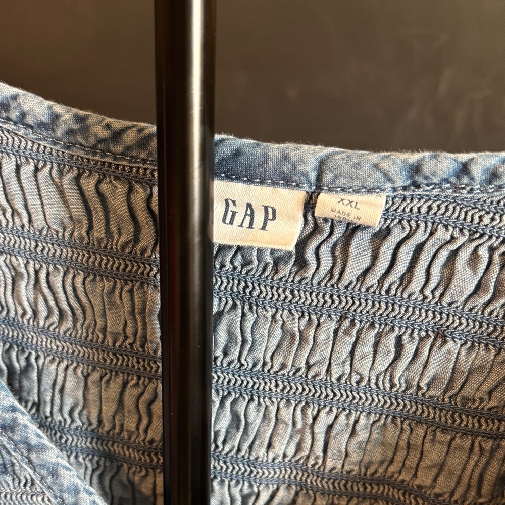 GAP Denim Blue Smocked dress